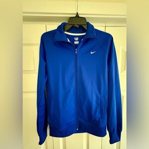 Women's NIKE The Athletic Dept Jacket. Size L. Blue